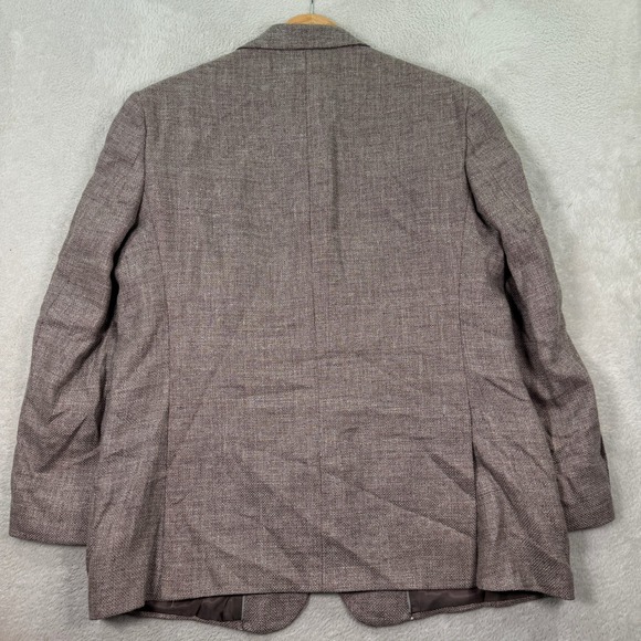 NEW Joseph Abboud Heritage Mens 44R Brown Wool‎ Linen Blazer Sport Coat Jacket - Picture 11 of 13